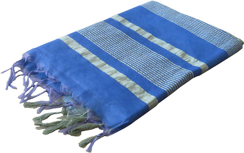 Vasthrlay Handloom Bhagalpuri Blouse Sky Blue
