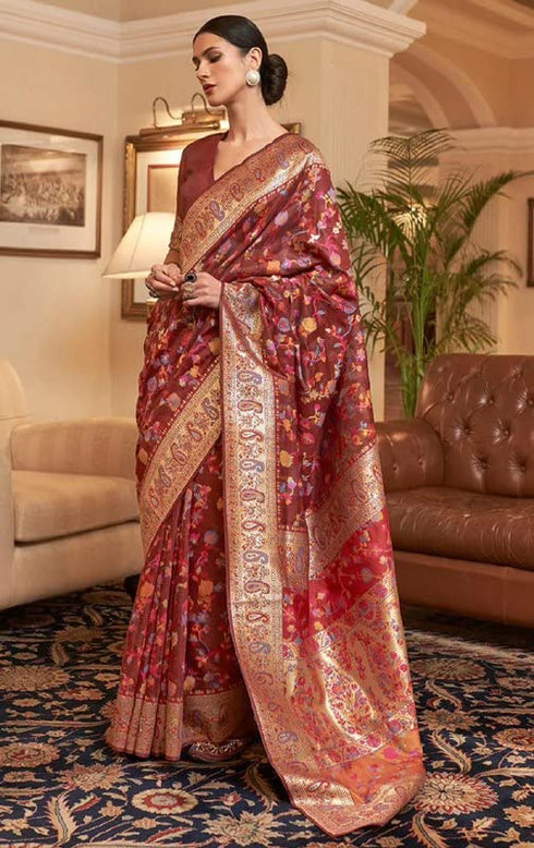 Vasthrlay Banarasi Border Saree