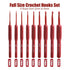 Crochet Hooks, 9 Pieces Set Ergonomic Crochet Hooks, Comfortable Crochet Needle Kit