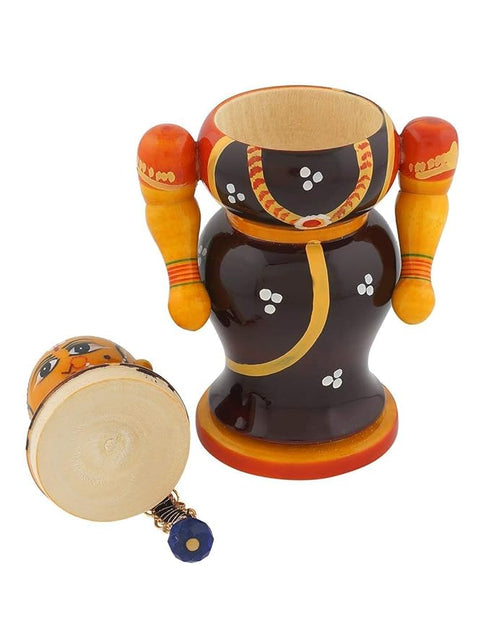 Anuradha Wooden Bride and Groom Showpiece Dolls