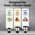 Preethi Tiara 500 Watts Mixer Grinder, 3 Jars (Stainless Steel), Black