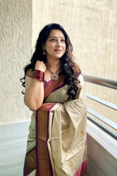 Vasthrlay Kanjivaram Lichi Blouse Ethnic Wear