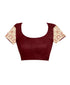 Vasthrlay Maroon Kanchipuram San Pari Saree
