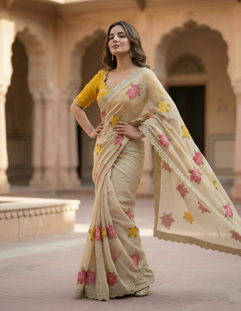 Vasthrlay Georgette Embroidery Traditional Az Ys Yuna Ethnic Wear