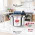 Prestige 3Litre Stainless Steel Flip On Pressure Cooker with Glass Lid