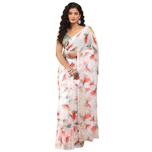 Vasthrlay Chiffon Floral Saree