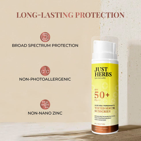 Just Herbs Tinted Serum Sunscreen SPF 50+