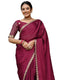 Vasthrlay Sequins Embroidery Black Saree