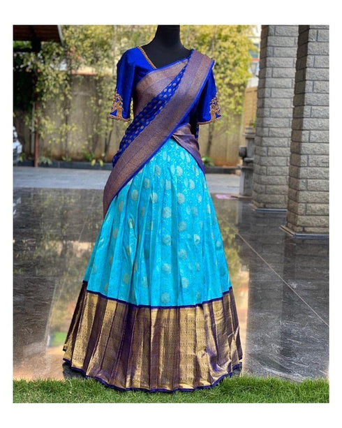 Vasthrlay Traditional Unstitched Kanjivaram Kanchipuram
