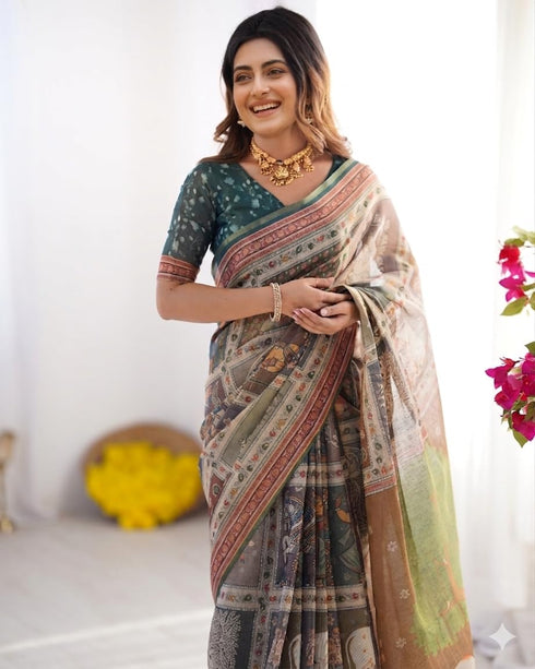 Vasthrlay Banarasi Traditional Artistic Unstitched