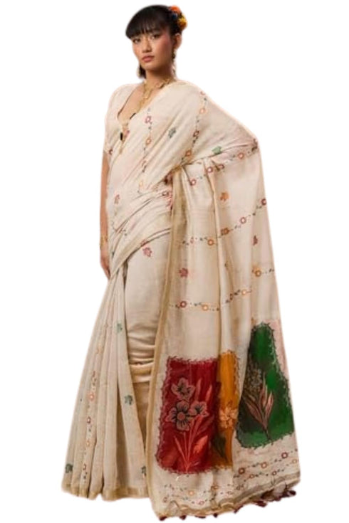 Vasthrlay Kanjivaram Cotton Unstitched Ethnic Wear