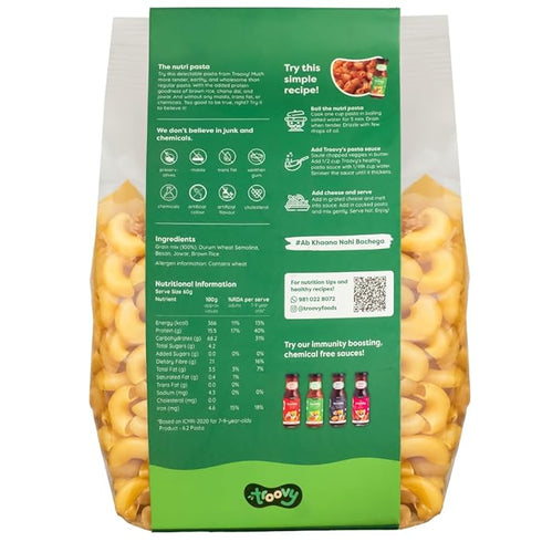 Troovy High Protein Millet Macaroni Pasta