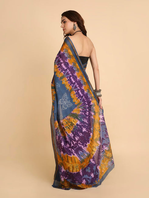 Vasthrlay Lightweight Breathable Traditional Printed Saree