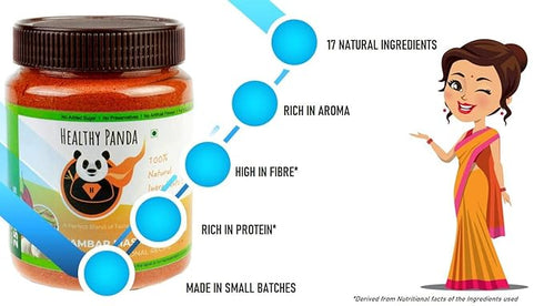 HEALTHY PANDA Authentic South Indian Sambar Masala