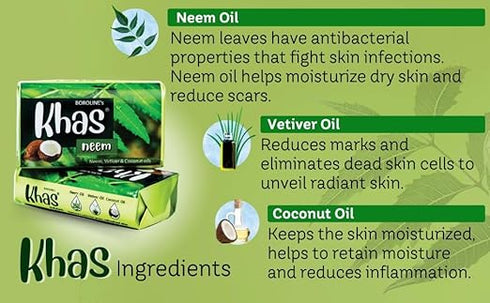 Boroline Khas Neem Soap | Natural Cleansing & Detox