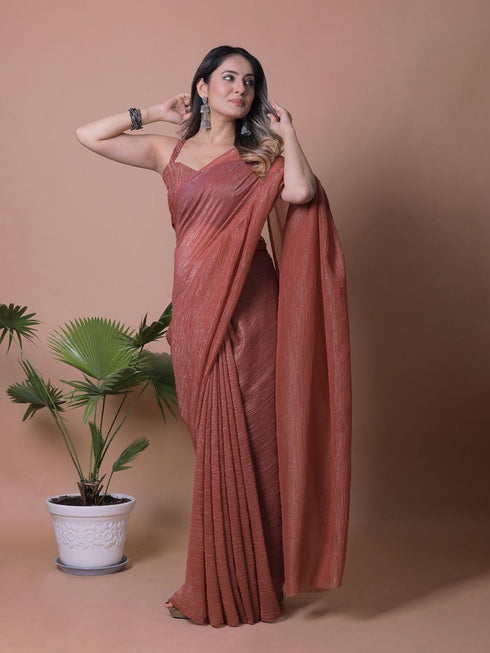 Vasthrlay Lavender Unstitched Saree