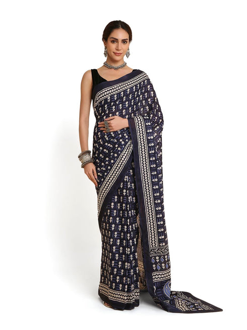 Vasthrlay Lightweight Breathable Traditional Printed Saree