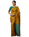 Vasthrlay Banarasi Jacquard Unstitched Teal Saree
