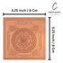 Shri Yantra/Shree Yantra Orignal - Copper - (3 X 3 inches, Brown)