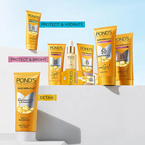 Ponds Detan Facewash with Vitamin C & Niacinamide