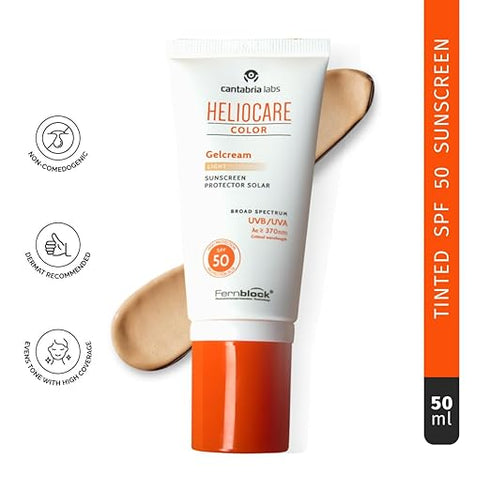 Heliocare Color Gel Cream Light SPF 50 Tinted Sunscreen