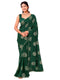Vasthrlay Vichitra Printed Unstitched Rani Pink Saree