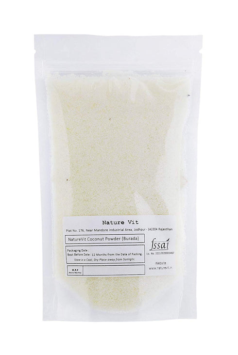 NatureVit Desiccated Coconut Powder 100% Pure Nariyal Burada for Cooking & Baking