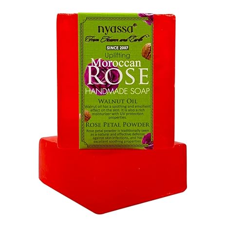 Nyassa Moroccan Rose Natural Bathing Handmade Soap