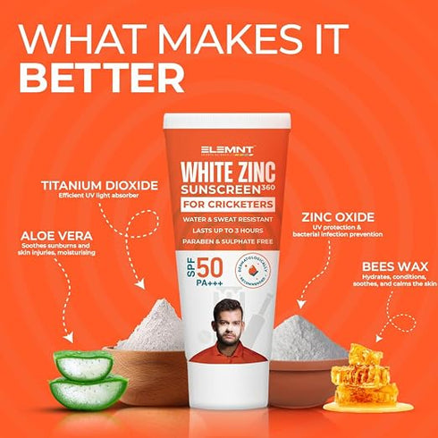 Elemnt White Zinc Sunscreen 360 Combo