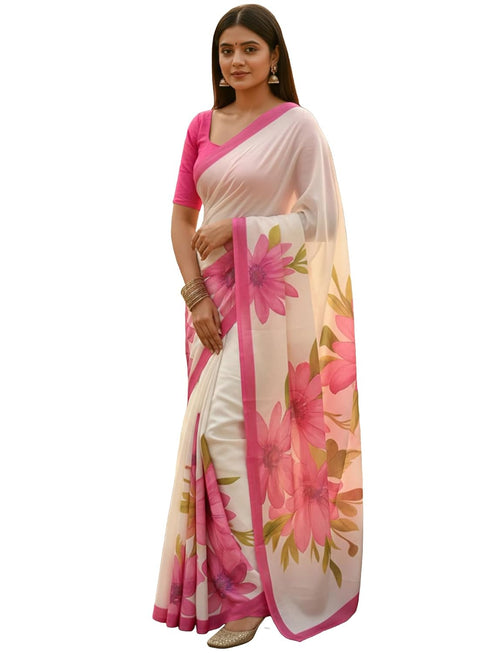 Vasthrlay Cotton Floral Lightweight Ethnic Wear