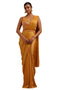 Vasthrlay Mustard Organza Solid
