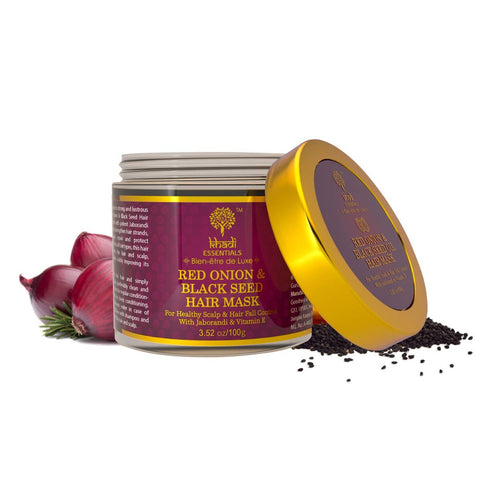 Khadi Essentials Advanced Red Onion Black Seed Oil with Jaborandi for Hair Fall Control Hair Mask 100gm