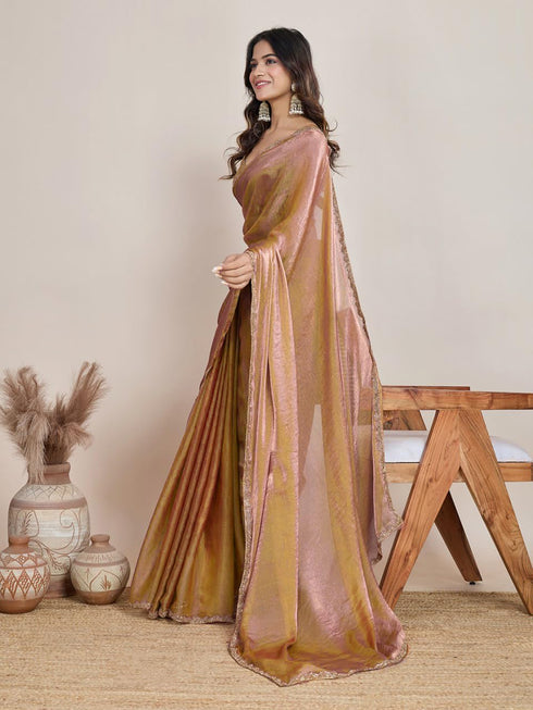 Vasthrlay Border Unstitched Saree