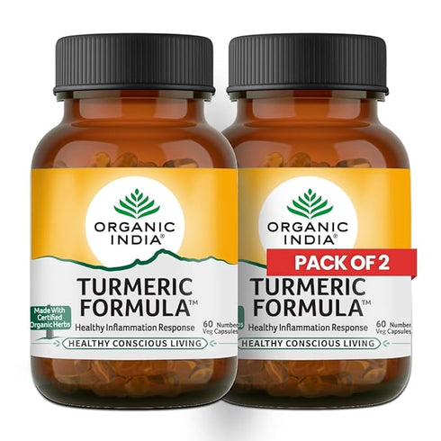 Organic India Turmeric Formula Veg Capsule bottle