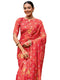 Vasthrlay Bandhani Printed Unstitched Peach Saree