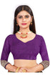 Vasthrlay Women's Purple Kanchipuram Saree