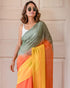 Vasthrlay Multicolour Gradient Traditional Greenorange