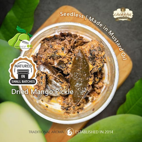 Chokkha Traditional Homemade Dried Mango & Sweet & Sour lemon Pickle