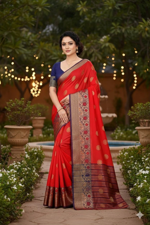 Vasthrlay Banarasi Jacquard Ethnic Wear