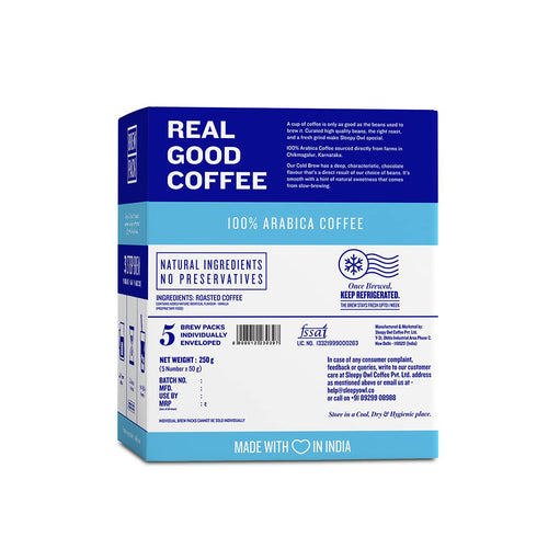 Sleepy Owl Coffee Cold Brew Packs / French Vanilla