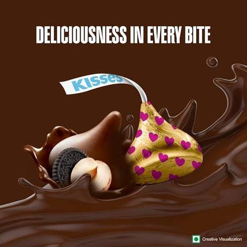 HERSHEY'S Kisses Hazelnut 'N' Chocolate Cookies
