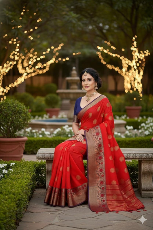 Vasthrlay Banarasi Jacquard Ethnic Wear