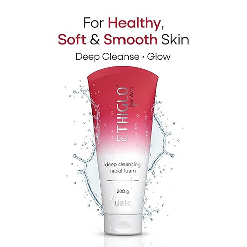 Ethiglo Deep Cleansing Facial Foam Face Wash 200ml