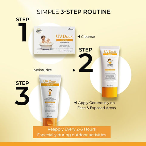 UV Doux Junior Mineral Fluid Sunscreen SPF 50 for Babies & Kids