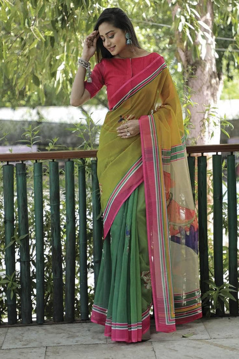 Vasthrlay Multicoloure Artistic Unstitched Lightweight Traditional