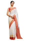 Vasthrlay Special Weaving Unstitched White Saree