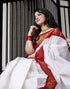 Vasthrlay Kanjivaram Saree Blouse Off White