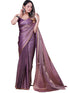 Vasthrlay Lavender Unstitched Saree