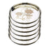 Steel Plate with Laser Design Set of 6 Plates (27 Cm)