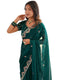 Vasthrlay Printed White Saree